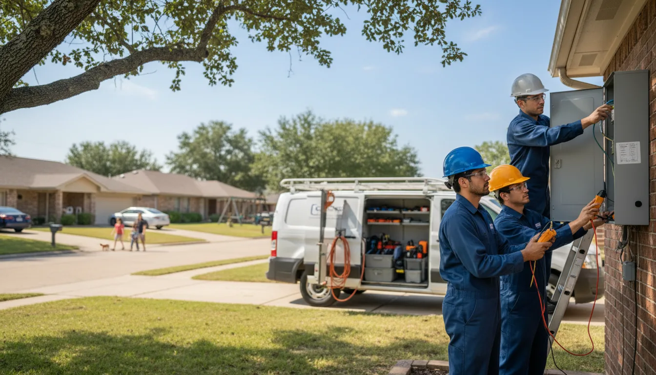 Certified electrician providing emergency electrical services in Steinauer, NE